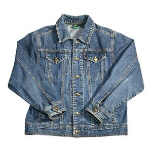 John Deere Youth XL Denim Trucker Jacket EUC
